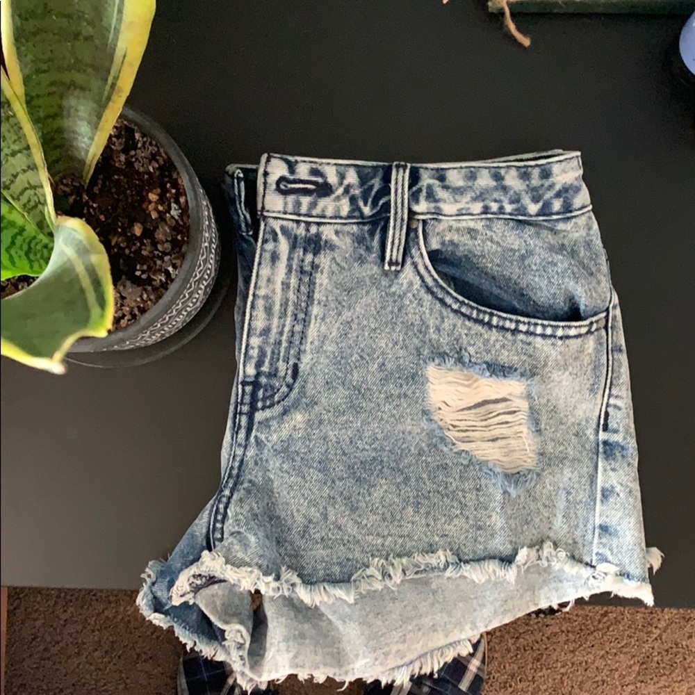 Denim shorts